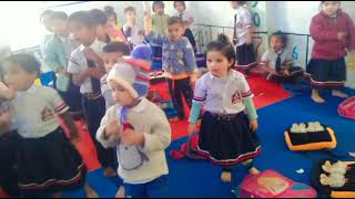 Nursery Lkg class caby cick dimple chin poem activity [upl. by Balcer]