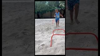 4 year old athlete at his sandpit session speedandagility football footballplayer sports speed [upl. by Ausoj492]