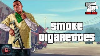 How to Smoke Cigarettes in GTA Online 2024 [upl. by Pisano5]