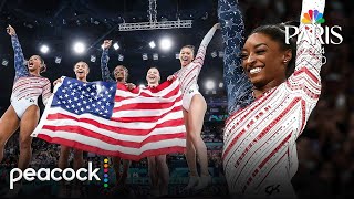 Simone Biles Leads Team USA to Gold with Unforgettable Floor Routine  Paris Olympics [upl. by Llenil]