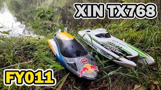 Brilliant cheap RC boats XIN TX768  FY011 [upl. by Irmina]