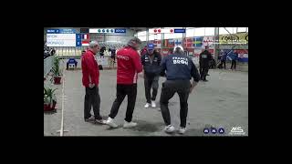 Petanque European Club Championship 2023 Double men Fazzino Dumont vs Millo Le Lons [upl. by Moria97]