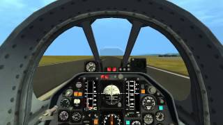 F105 Demo Flight and landing [upl. by Leahcar]