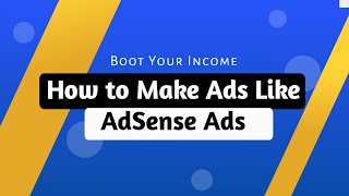 Customized AdSense Ad Code for ThirdParty Ad Network Direct Links [upl. by Mcwilliams]