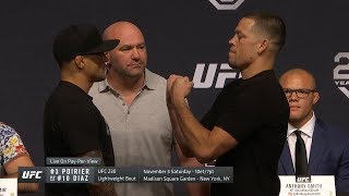 UFC 25th Anniversary Fall Press Conference Faceoffs [upl. by Eiramnaej]