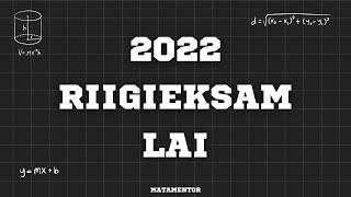 Matemaatika Riigieksam 2022  Lai [upl. by Ben]