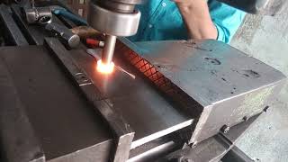 Friction stir welding of stainless steel over mild steel [upl. by Adelaide]