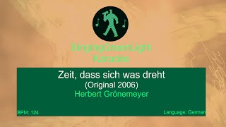 Herbert Grönemeyer  Zeit dass sich was dreht Original 2006  Karaoke Version [upl. by Eityak794]