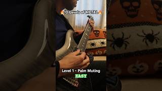 10 Levels of Metal 🔥 shorts metal guitarist [upl. by Hedelman]