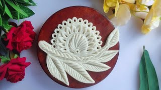 New and easy nokshi pitha design।Full Pitha design।Pitha design।design recipe [upl. by Ailecara]