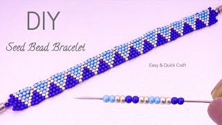 Beaded Bracelet Create a Stunning Beaded Zigzag Bracelet with Seed Beads [upl. by Nosnhoj]