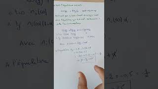 Thermochimie S1 Exemple dapplication Fraction molaire et coefficient de dissociation [upl. by Haman14]