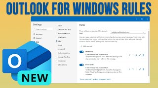 How to Configure Rules in the New Outlook for Windows Email Client [upl. by Jeff]