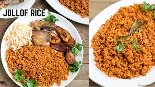 Nigerian Jollof Rice Recipe  Precious Kitchen [upl. by Assiruam]