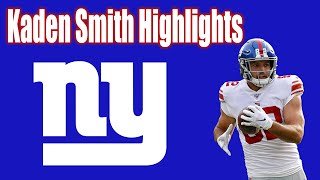 NY Giants Kaden Smith 2019 Highlights [upl. by Enuj]