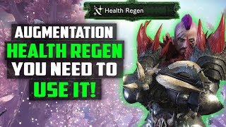 BEST Augmentation to use HEALTH REGEN In Depth Guide Monster Hunter World [upl. by Pfaff]