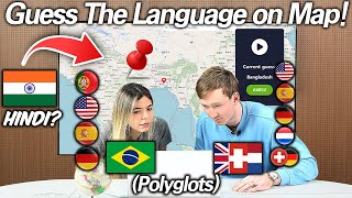 2 polyglots Guess The Languages on Maps How many languages they can get l Languageguessr [upl. by Myer152]