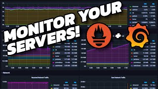 Server Monitoring  Prometheus and Grafana Tutorial [upl. by Asir396]