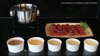 Arte com Sabor  Fondue aula de culinária on line [upl. by Evvie]