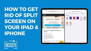 How to Get Rid of Split Screen on iPad amp iPhone in 2022 [upl. by Delphine114]