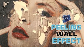 Learn How To Create a Realistic Peeling Wall Effect in Photoshop MardanGraphicsDesigner [upl. by Cheney]