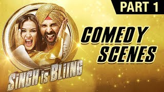 Singh Is Bliing Comedy Scenes  Akshay Kumar Amy Jackson Lara Dutta  Part 1 [upl. by Acirre]