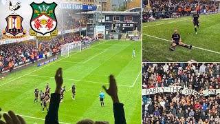 BRADFORD CITY v WREXHAM AFC VLOG  11  MULLIN GOAL ELECTRIC AWAY END amp 21000 IN ATTENDANCE [upl. by Busiek]