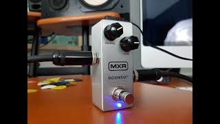 MXR BOOSTER MINI demo by RICCARDO GIOGGI ENG subs [upl. by Fulbert]