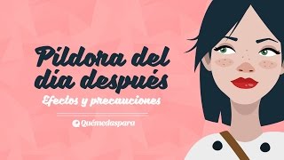 La píldora del día después efectos y precauciones [upl. by Batty83]