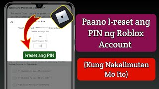 Paano Ireset ang PIN ng Roblox Account Kung Nakalimutan Mo Ito  Roblox PC at Mobile [upl. by Eniamej]