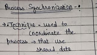 Process Synchronization  independent and cooperating process in operating system shikshacs [upl. by Lobel]