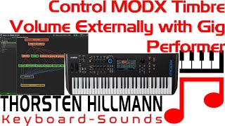 Control Yamaha MontageMODX Timbre Volume Externally with Gig Performer or Any MIDI Controller [upl. by Lilybelle]