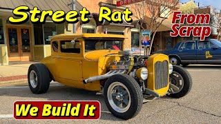 Model A Ford Coupe Hot Rod Build From Scrap Highlights [upl. by Alejo]