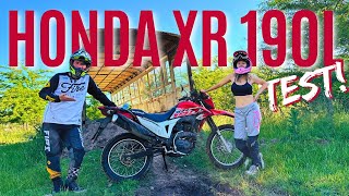 Honda XR 190L  Test  Bloopers 😂  La Pareja Tester 👫 [upl. by Kaya]