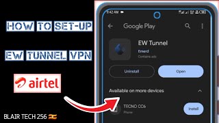 How to Setup EW Tunnel Vpn on Airtel [upl. by Thirion]