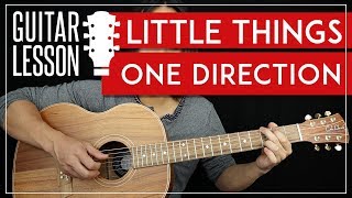 Little Things Guitar Tutorial  One Direction Guitar Lesson 🎸TABS  No Barre Chords  Cover [upl. by Anitsrik]