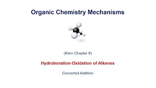 Hydroboration of Alkenes  Syn addition [upl. by Nabala362]