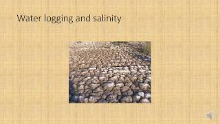 Water logging and salinity by environmental science [upl. by Atekihc]