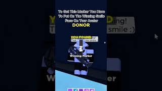 How To Get Winning Marker In Find The Markers  Roblox roblox findthemarkers [upl. by Yroffej]