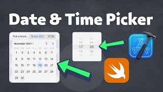 How to create a Date amp Time Picker in Xcode SwiftUI  iOS [upl. by Gathers728]