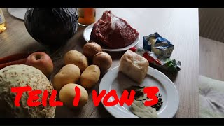 Teil 1 von 3 Rinderbraten mit Selbstgemachten Rotkraut und KartoffelSellerie StampfDeutschHD [upl. by Eidaj]