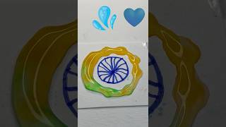 dian🇮🇳Flower🌼india flag colour mixing art satisfying youtubeshorts viralshorts colors flag [upl. by Elvin791]