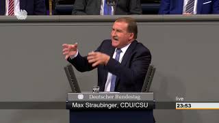 Max Straubinger Renten von Vertriebenen und SpätAussiedlern Bundestag 14062018 [upl. by Yoc]