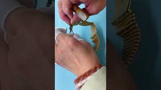 How to adjust the watchstrap bracelet length BERNY gold watch for women 2166L2146L [upl. by Anissa]