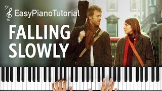 Falling Slowly  Piano Tutorial  Free Sheet Music [upl. by Snow]