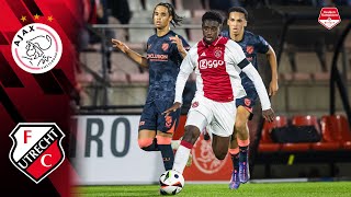 Samenvatting Jong Ajax  Jong FC Utrecht 18102024 [upl. by Ogaitnas676]