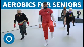 AEROBIC EXERCISES for SENIORS 🏋️ Senior Citizens Workout Class [upl. by Uzzia]