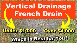 New Vertical Drain  French Drain Which One is Best For You [upl. by Nasia]