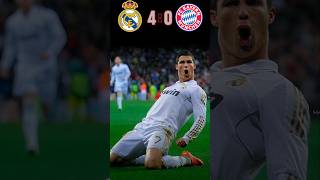 REAL MADRID 🆚️ FC BAYERN MUNICH 40 Match Highlights  football shorts ronaldo cr7 youtube [upl. by Trinatte226]