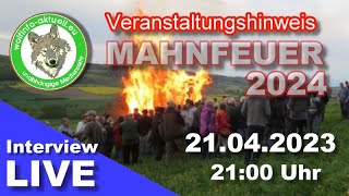 Wolfinfo Aktuell Interview LIVE EUROPA Mahnfeuer 2024 [upl. by Okier888]